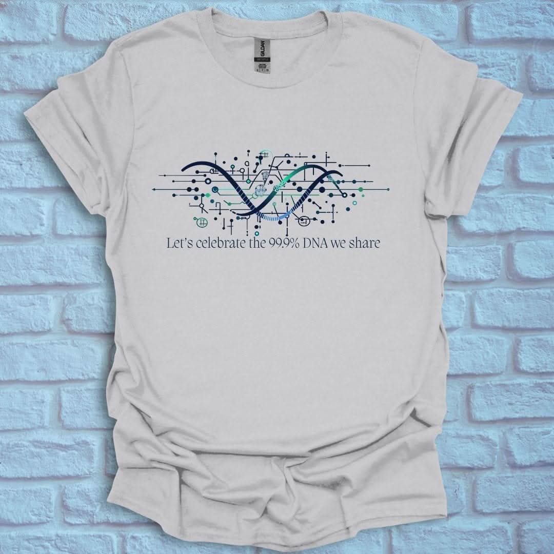 InspiWear -  Celebrate the 99% DNA we share Ice Grey / S