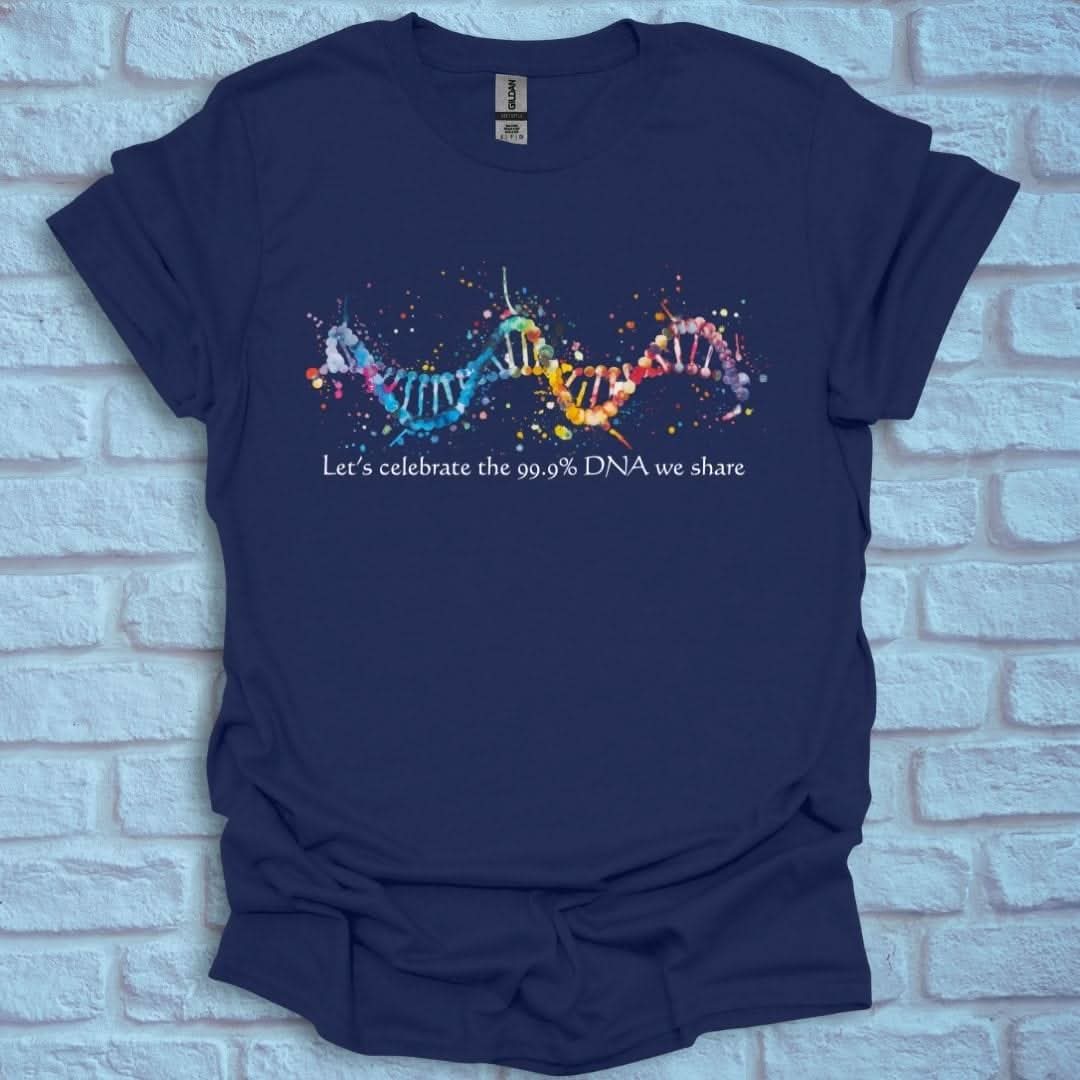 InspiWear -  Celebrate the 99% DNA we share Navy / S