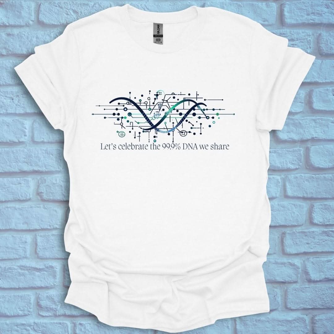 InspiWear -  Celebrate the 99% DNA we share White / S