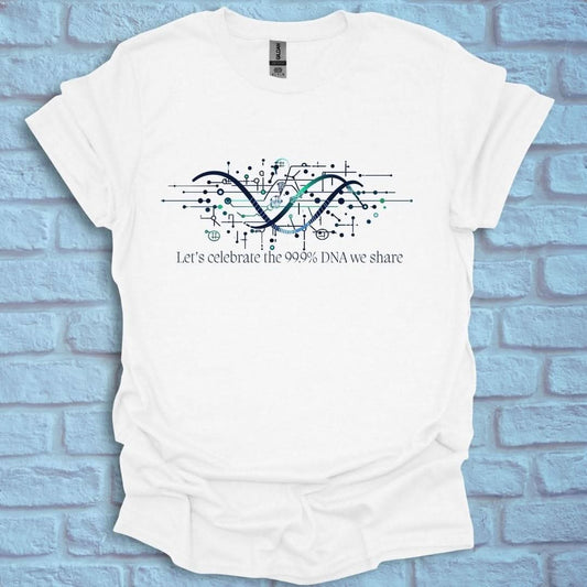 InspiWear -  Celebrate the 99% DNA we share White / S