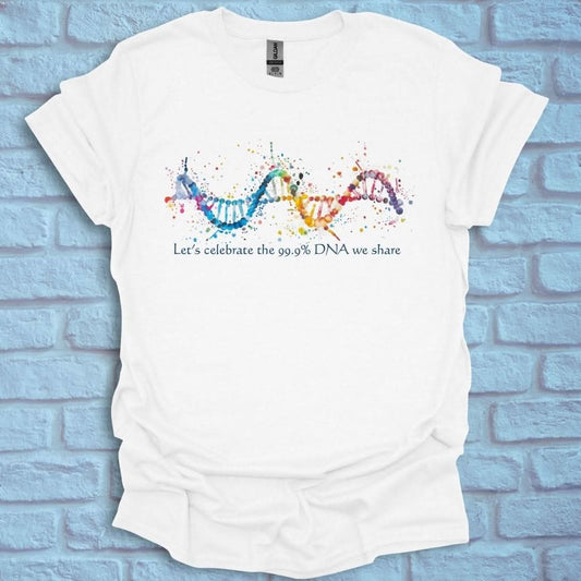 InspiWear -  Celebrate the 99% DNA we share White / S